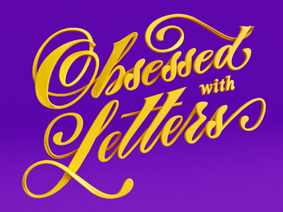 Obsessed With Letters calligraphy design graphicdesign handlettering handmadefont lettering typography