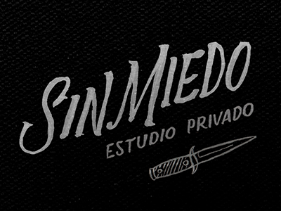Sin Miedo branding lettering logotype tattoo