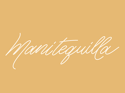 Manitequilla branding design handlettering handmadefont lettering logo logotype