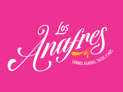 Los Anafres branding calligraphy design graphicdesign handletter handlettering handmadefont lettering letters logo logotype type typography vector