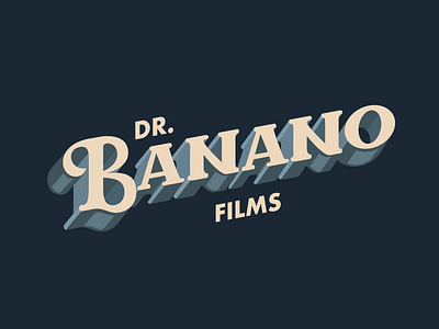 Dr. Banano branding hand lettering lettering logotype