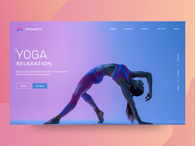 Yoga Website | User Interface exercise fitness health landingpage training uiuxdesign webdesign websites yoga