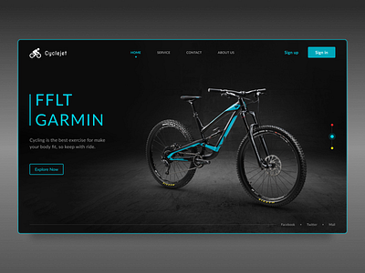 Cyclejet - Website | Landing Page cycle design herosection landingpage screens uiux userinterface website