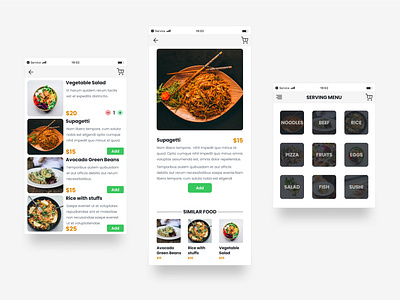 Serving Menu app branding card daily 100 challenge dailyui dailyuichallenge design food illustration logo menu mobile serving ui web