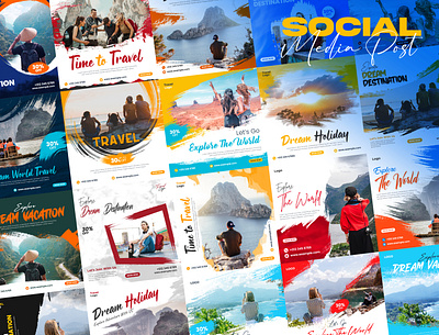 Tour & Travel social media post advertising