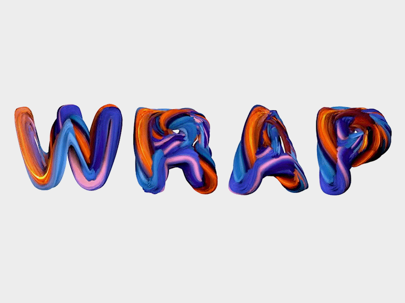 Wrap Spin Logo animation design illustration logo typography