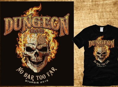 Apparel Graphic Design   Dungeon Bar  Coffee Break Designs