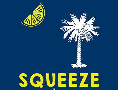South Carolina Squeeze Flag branding design