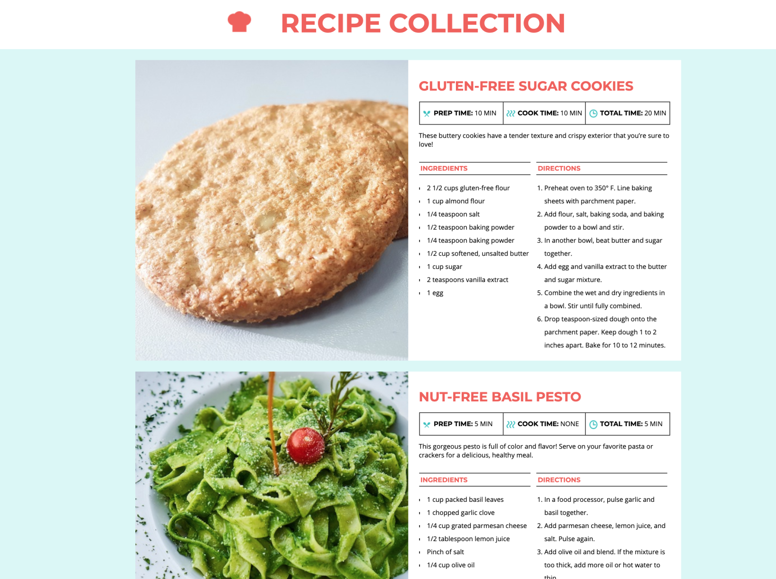 Recipe Card Exercise - HTML & CSS By Heather Schmidt On Dribbble