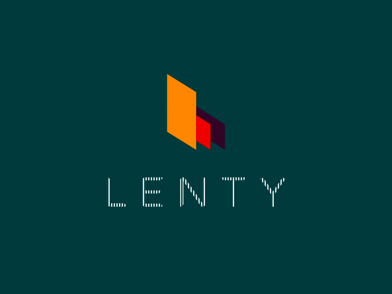 Lenty logo motion animated logo logo design