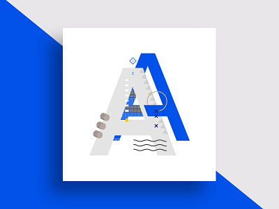1/26: A type typography vector