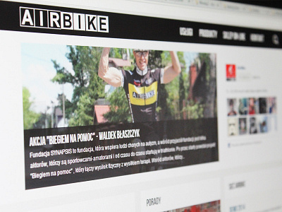 Airbike.pl bike cycling design ui ux webdesign