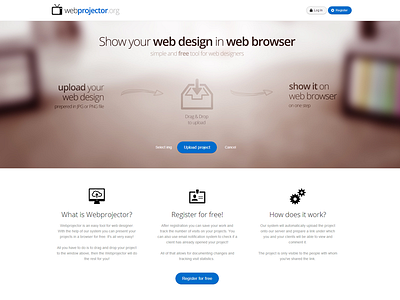 New version of WebProjector.org design ui ux web webdesign