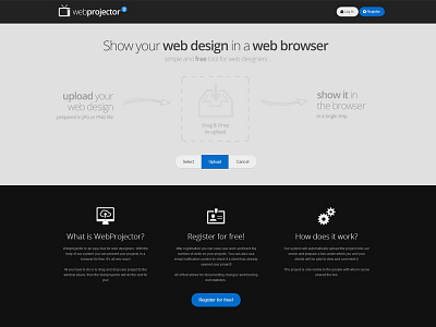 WebProjector 3 browser design show ui ux web