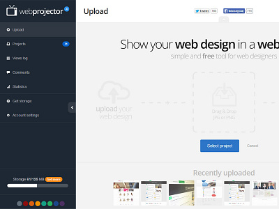 WebProjector ui ux web webdesign