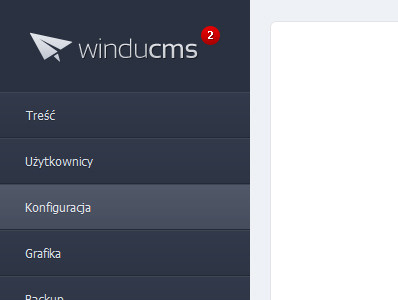 WinduCMS 2 Menu