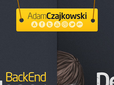 Superczajnik Folio BackEnd design jcd portfolio ui web