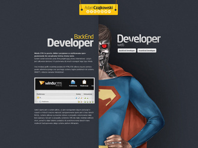 SuperCzajnik Developer Slide design interface jcd ui web