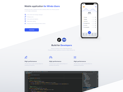 Windu CMS website v2 by Adam Czajkowski for JCD on Dribbble