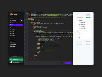 Windu 4 - template editor cms ui ux web windu