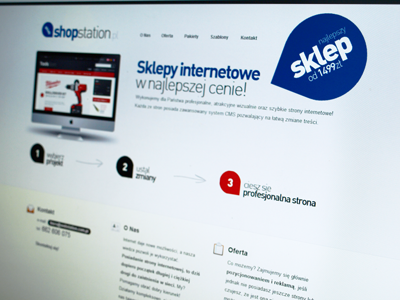 shopstation design page web