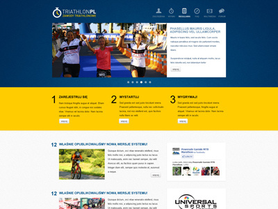 TriathlonPL page site sport triathlon web webdesign