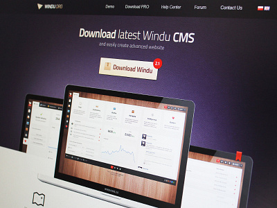 Windu CMS design page site ui ux web windu