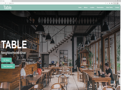 Table: Restaurant template css design grid html minimal responsive restaurant template web webdesign