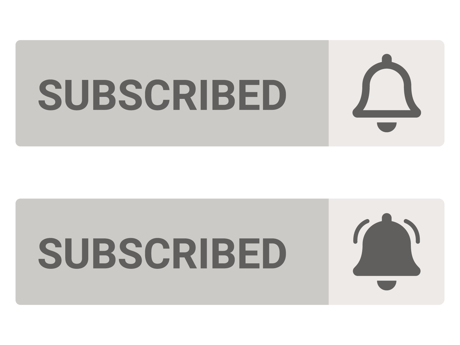 Gray Button Subscribe Youtube By Anthon On Dribbble