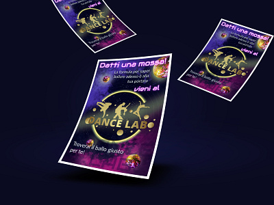 Dance school poster branding danceschool flyer graphic design identity logo ux uxui webdesign website