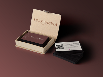 Body Candle Florence Business card branding businesscard design graphic design identity illustration logo ui uxui webdesign website