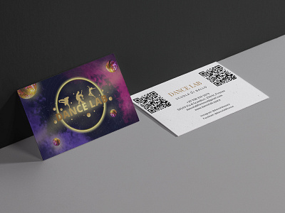 Dance school Business card branding business card danceschool design graphic design illustration logo ui uxui webdesign website