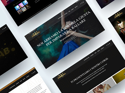 Website for dance school Dance Lab branding dance danceschool design graphic design illustration logo ui uxui webdesign webdesigner website