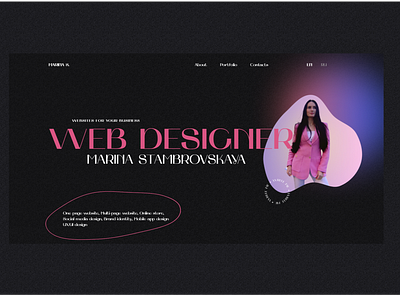 Web designer portfolio design graphic design portfolio portfolio web designer ui uxui webdesign website
