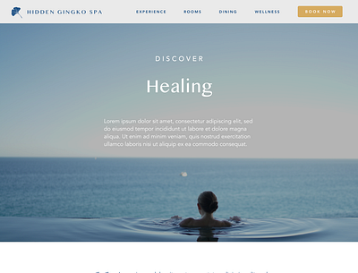 Hidden Gingko Spa - 7 avenir bali branding calm health retreat spa ui ui ux ui design uidesign uiux web web design webdesign website website design