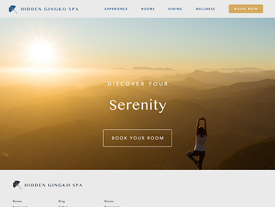 Hidden Gingko Spa - 8 avenir bali branding calm health retreat spa ui ui ux ui design uidesign uiux web web design webdesign website website builder website concept website design websites