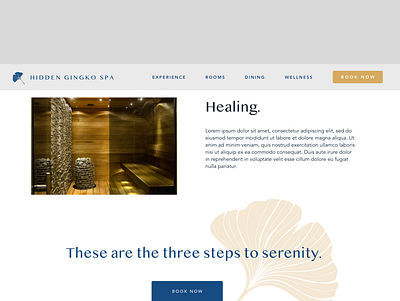 Hidden Gingko Spa - 3 avenir bali branding calm health retreat spa ui ui ux ui design uidesign uiux web web design webdesign website website design