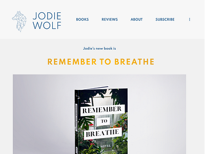 Remember to Breathe [LANDING PAGE]