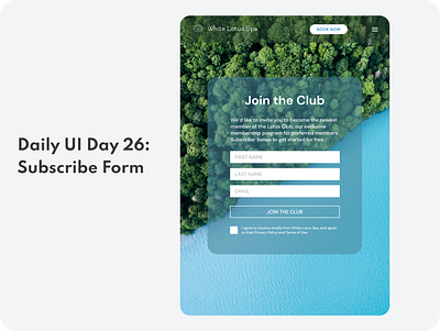 026 - SUBSCRIBE FORM (Daily UI Challenge) daily ui 26 dailyui form ui ui ux ui design uidesign uiux website