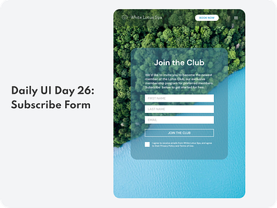 026 - SUBSCRIBE FORM (Daily UI Challenge)