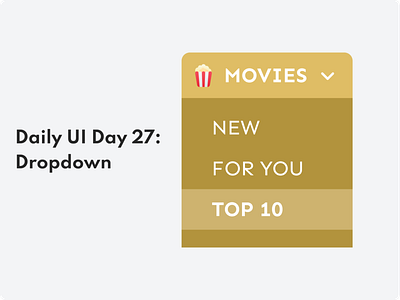 027 - DROPDOWN MENU (Daily UI Challenge) daily ui 27 dailyui dailyui027 design ui ui ux ui design uidesign uiux website