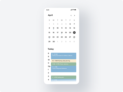 Calendar Mobile App app app design calendar calendar design daily ui dailyui design mobile mobile calendar ui ui ux ui design uidesign uiux website