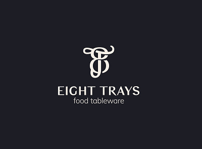 8 Trays Logo design logo