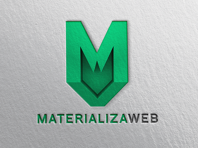 Materializa web design logo logotype