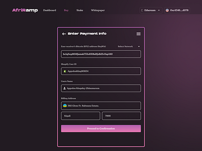 AfriRamp(Payment Info)