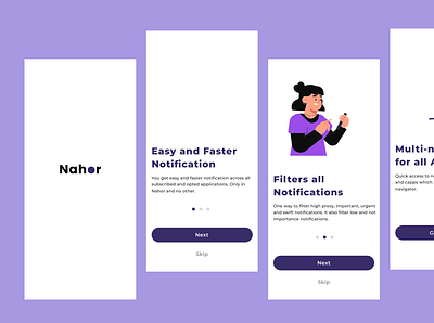 Nahor (Onboarding Screens) app blockchain cryptocurrency dapp mobile opt in ui web3