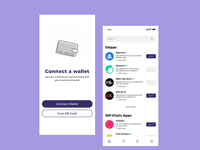 Nahor(Connect-wallet Page and Home Page) blockchain cryptocurrency dapps design ui ux web3