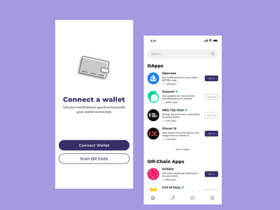 Nahor(Connect-wallet Page and Home Page)