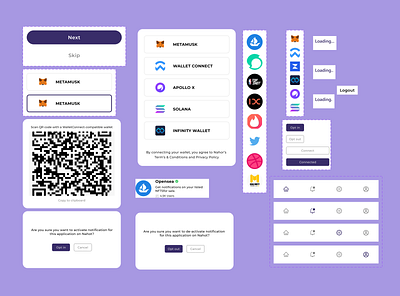 Nahor (Modals) app blockchain cryptocurrency dapps design mobile ui ux web3