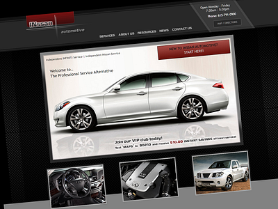 (2010) Automotive Repair Website css3 facebook html5 illustrator jquery logo photoshop php social media sprite wordpress